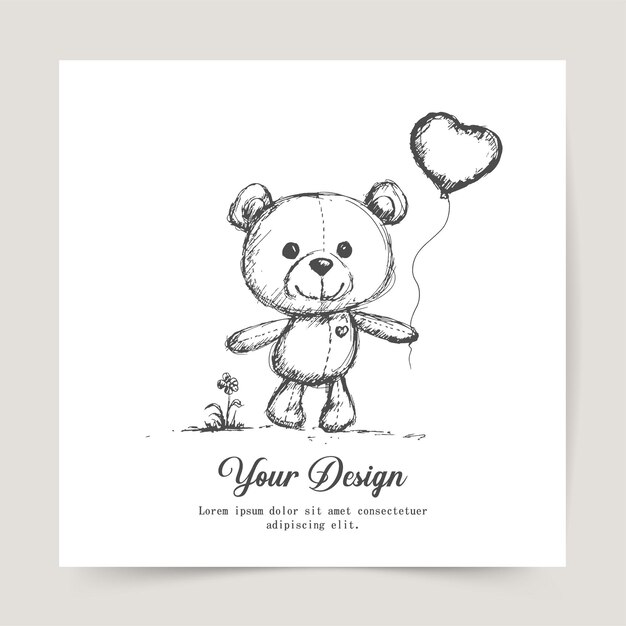 Happy Valentines Day, wenskaart ontwerp,