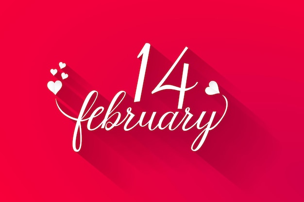 Happy valentines day writing on red background vector