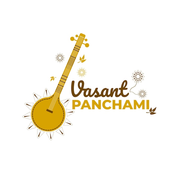 Happy vasant panchami празднование фона карты