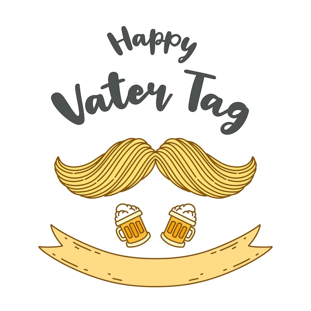 Vector happy vater tag vector