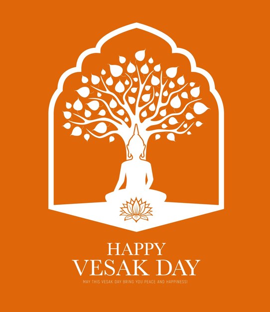 Happy Vesak Boeddha dag boeddhisme religie vakantie