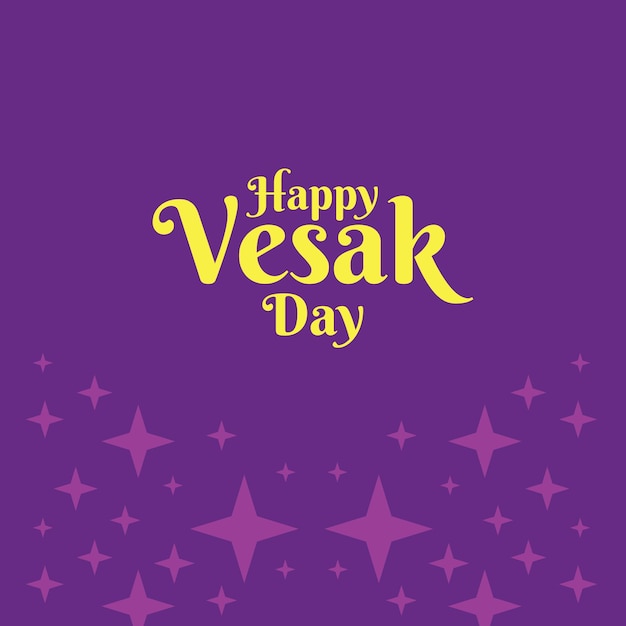 Happy vesak day background illustration