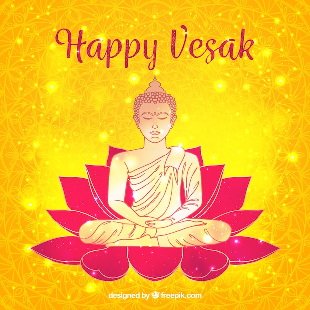 Happy vesak day background