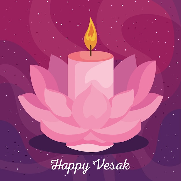 Happy vesak day belettering briefkaart