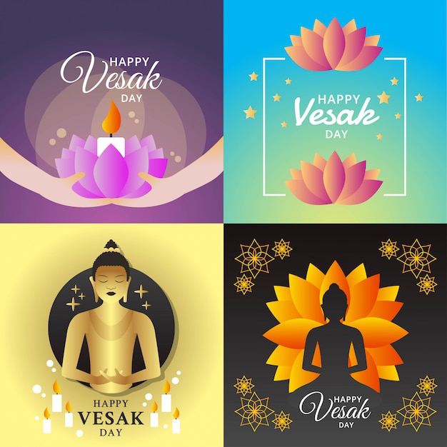 Felice vesak day illustration