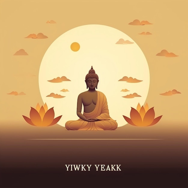 Vector happy vesak day