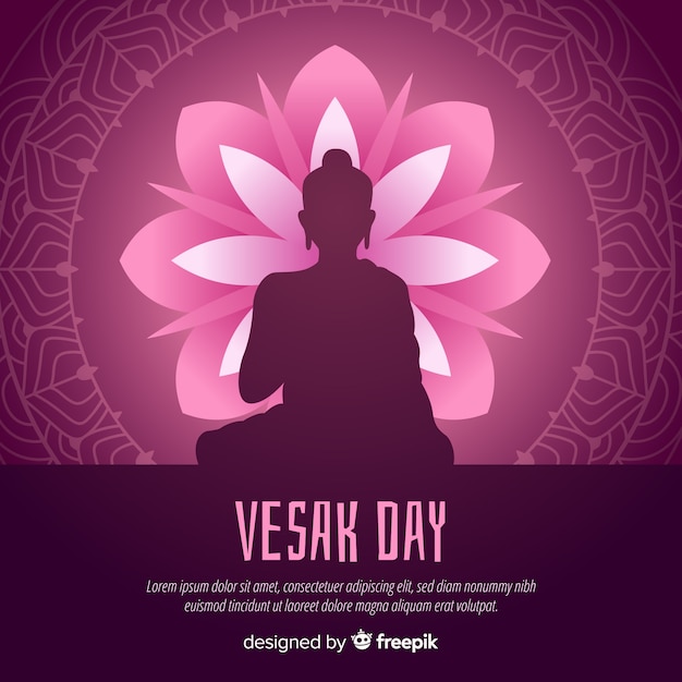 Vector happy vesak day