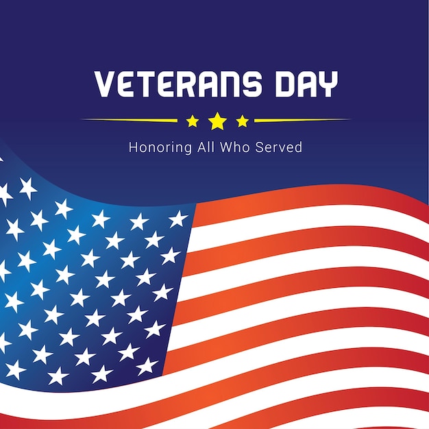 Happy Veterans Day Celebration Background