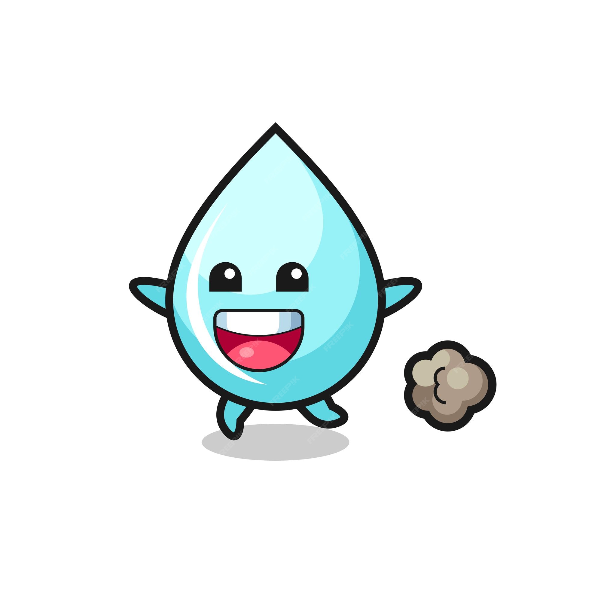 Premium Vector | The happy water drop cartoon with running pose , cute style design for t shirt, sticker, logo element Premium Vector | The happy water drop cartoon with running pose , cute style design for t shirt, sticker, logo element