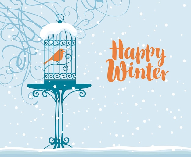 happy winter poster