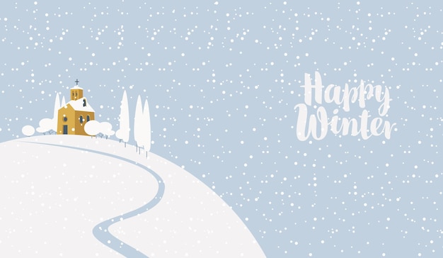 Happy winter poster