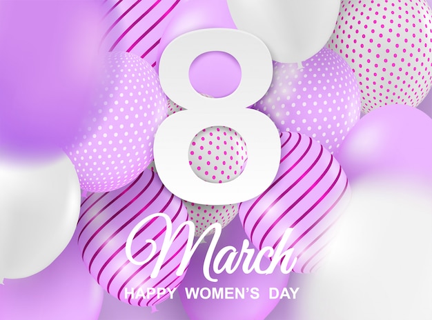 Happy woman's day background.