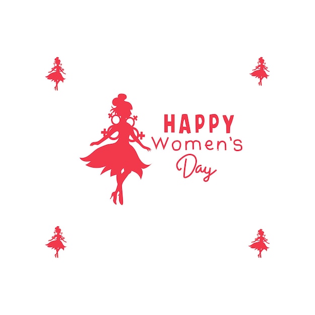 HAPPY WOMANS DAY Vector illustration