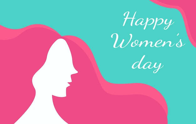 Счастливый день женщин международный векторный шаблон фона