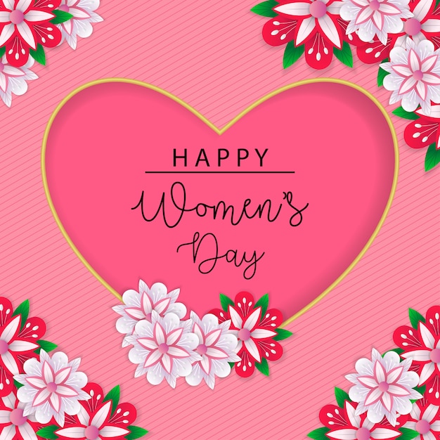 Happy women's day background vector