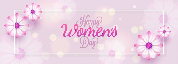 Vector happy women's day background.