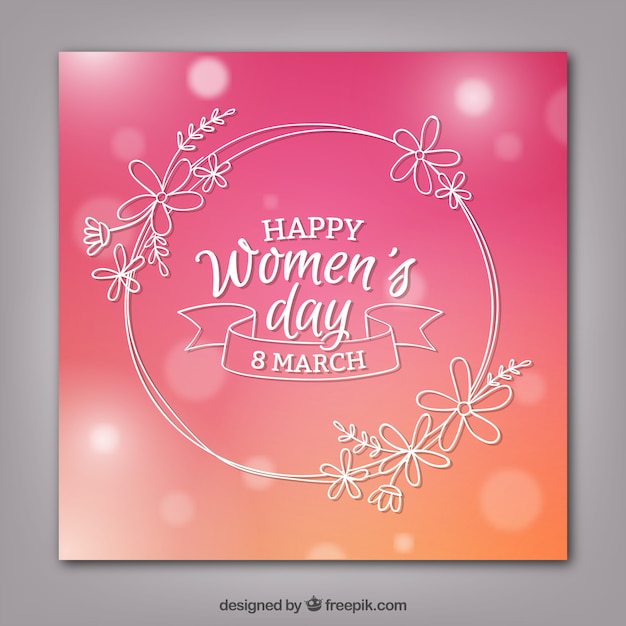 Happy women's day card