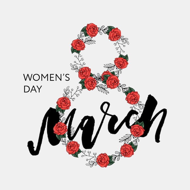 Vector happy women's day card