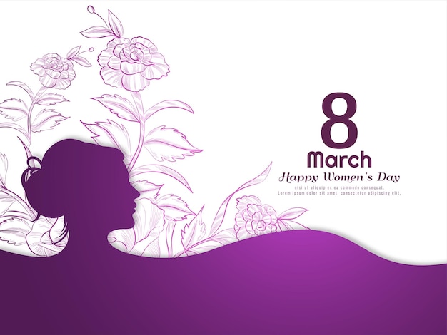 Happy women's day festival 8 marzo sfondo design