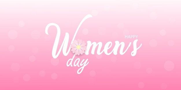 Happy women's day greeting card