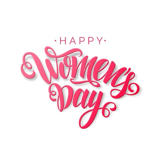 Happy women's day kalligrafie.