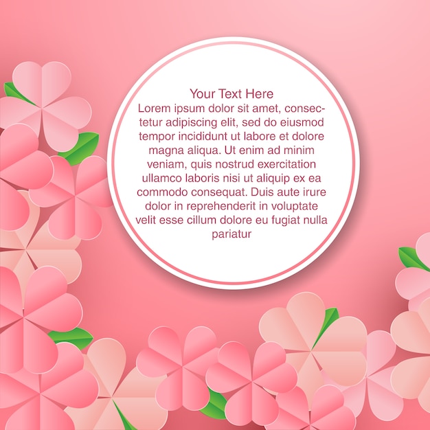 벚꽃으로 행복한 여성의 날 세련된 인사말 카드