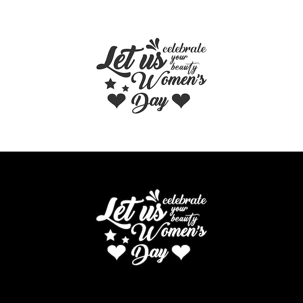 Disegno tipografico della maglietta happy women's day