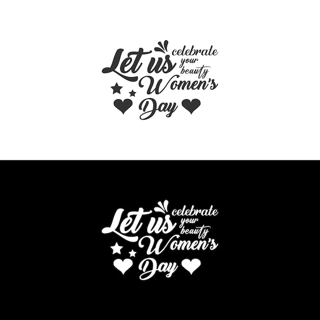 Happy women's day t-shirt typography design