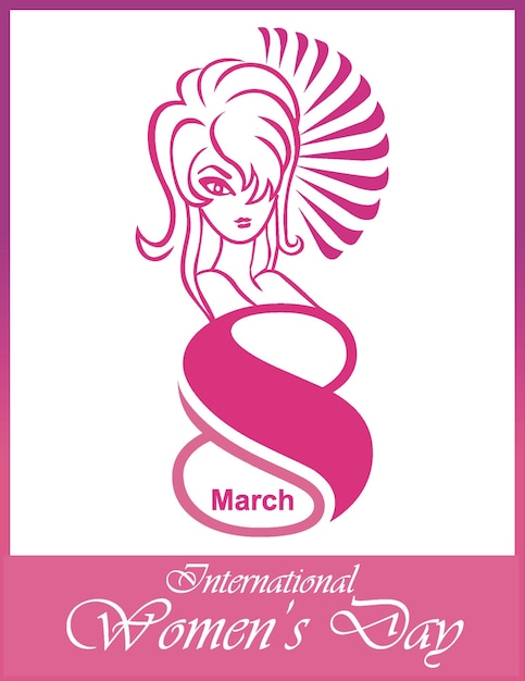 Happy Women''s Day vector