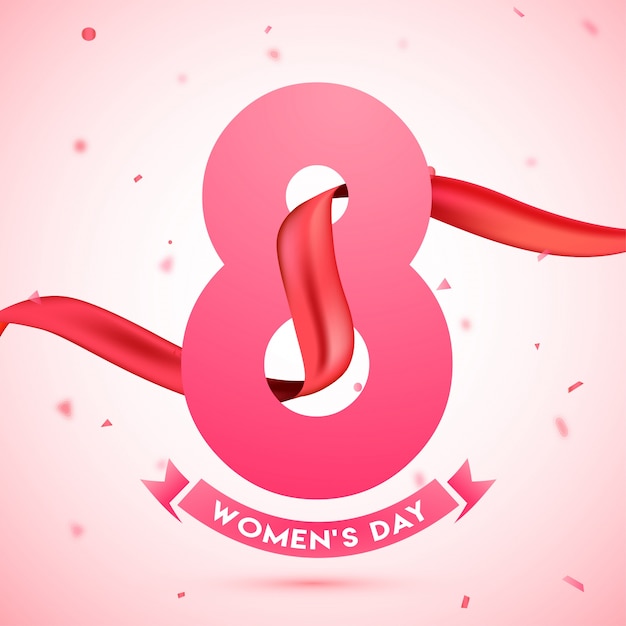 Happy women's day viering ontwerp.