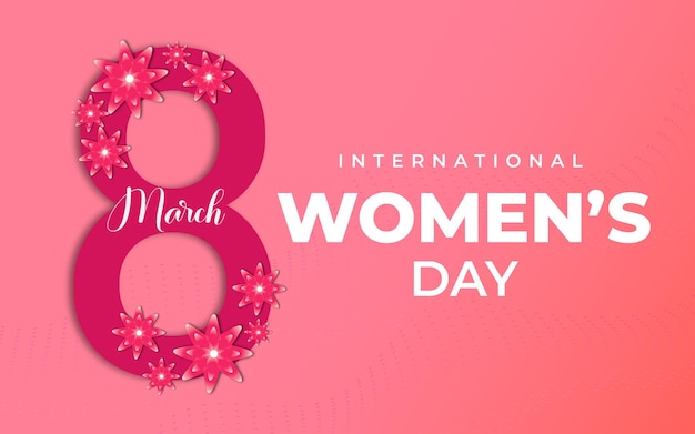 Happy womens day banner