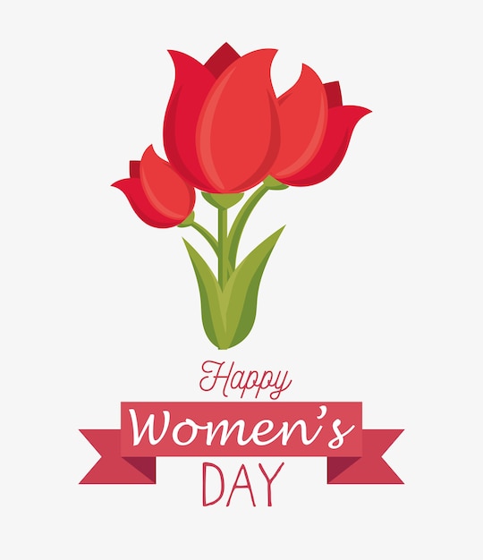 Happy womens day card