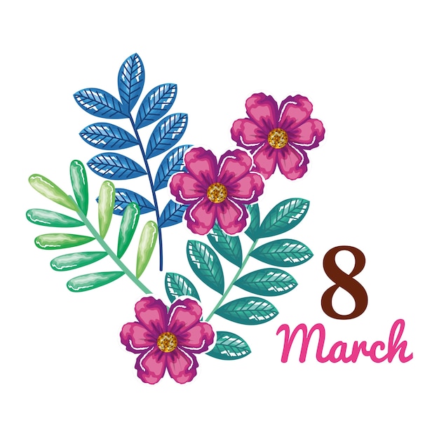 Vector happy womens day decoration