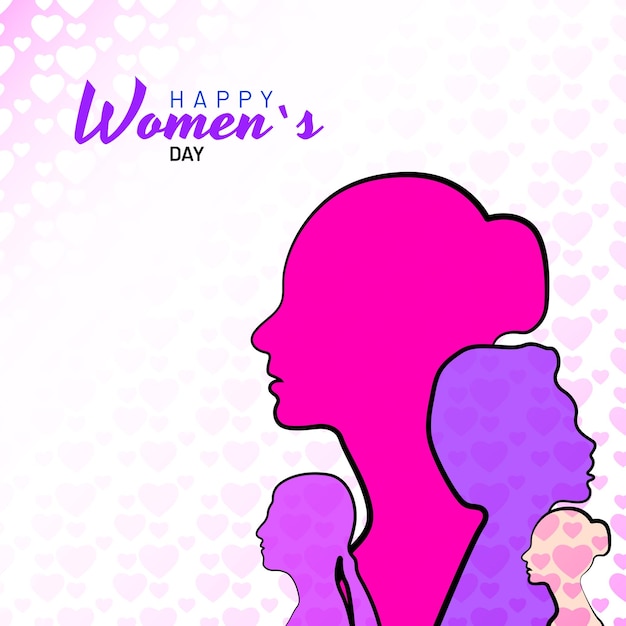 Happy Womens Day design concept For Social Media post