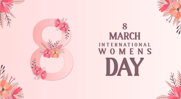happy womens day greeting background