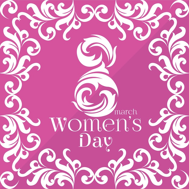 Happy womens day hearts greeting