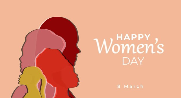 Happy womens day internasional womens day womens day banner design