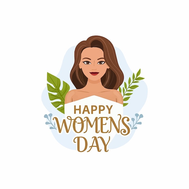 Happy Womens Day Typography Heavy Vector Art