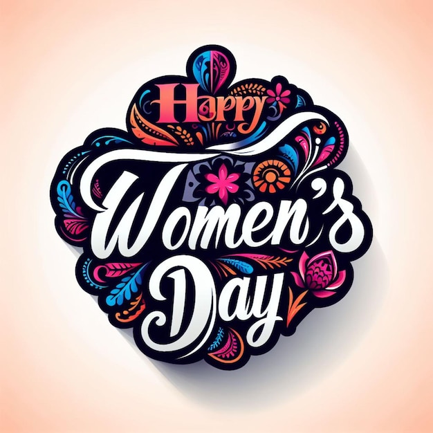 Happy womens day vector