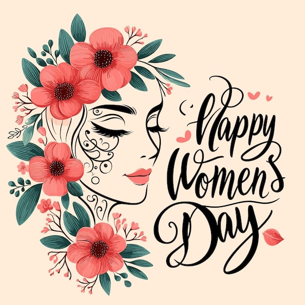 Vector happy womens day vrouwelijke vriendschap unie van feministen of zusterschap vectorillustratie