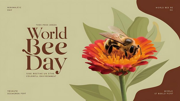 Vector happy world bee day cute cartoon bees and honeycombs cute cartoon bees vector illustration