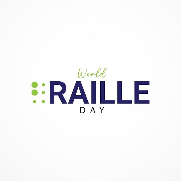 Happy World Braille Day vectorillustratie