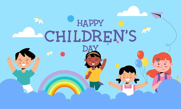 Happy World Children's Day Background