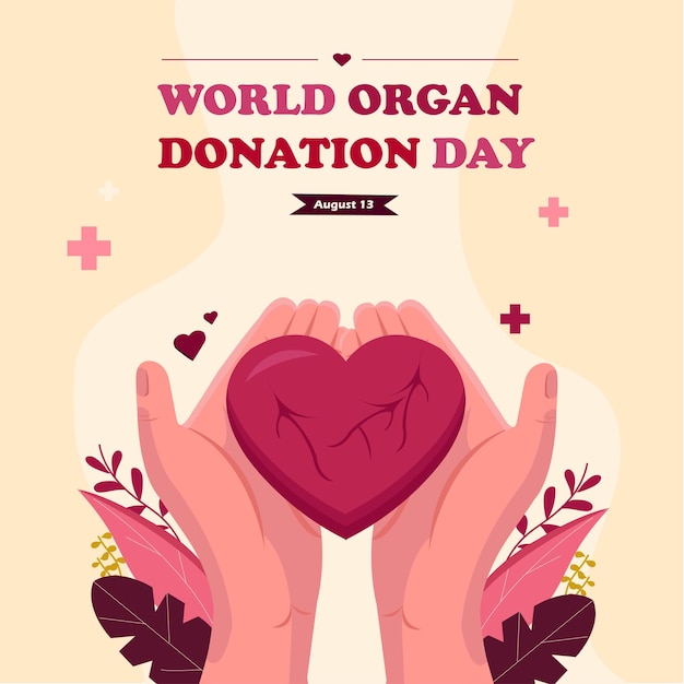 happy world organ donation day vector iilustrations