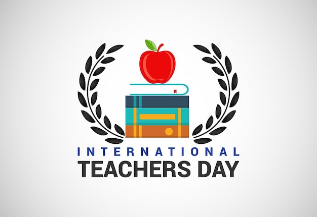 Happy world teachers' day vector illustration for poster brochure banner and greeting card