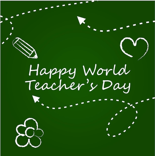 Vector happy world teachers day