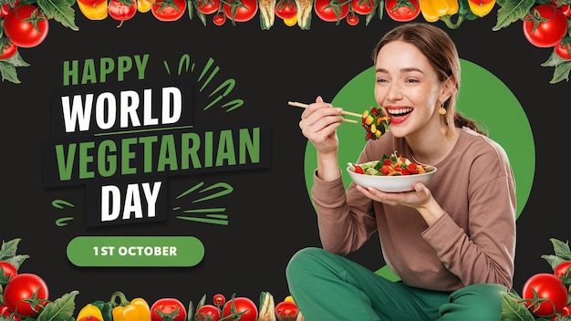 happy world vegetarian day