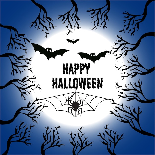 HappyHalloweenHorrorFestivalHanddrawn illustrationcreativedesignpartycard