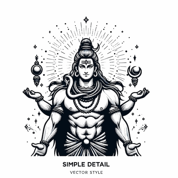 Vector har har mahadev vector chant for the destroyer mahashivratri vector illustration