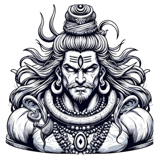 Sketch Of Mahadev | Lord shiva painting, Portrait tattoo, Pop art